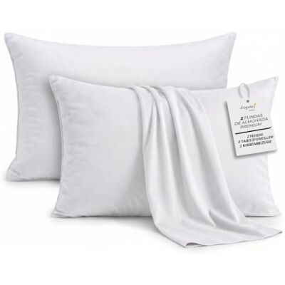 Degrees home Collection 2 Pillowcases 50 x 80 Microfibre White Degrees home Collection 2 Pillowcases 50 x 80 Microfibre White