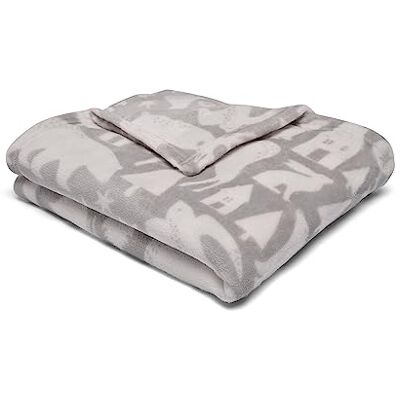 Fusion Snug - Scandi Grey Fleece Throw - Throw Blanket Fusion Snug - Scandi Grey Fleece Throw - Throw Blanket