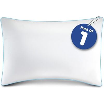 GC GAVENO CAVAILIA 300 Thread Count Water Pillow 1 Pack Adjustable Water Pillow for Sleeping Neck & Shoulder Pain Relief, Cotton Pillow Cover Washable Side Sleeper Waterbase Support Pillow,50x70cm GC GAVENO CAVAILIA 300 Thread Count Water Pillow 1 Pack Adjustable Water Pillow for Sleeping Neck & Shoulder Pain Relief, Cotton Pillow Cover Washable Side Sleeper Waterbase Support Pillow,50x70cm