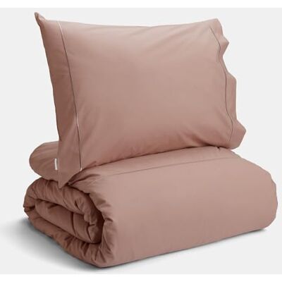 Bianca Plain Dyed Rose Tan Bed Sheet Set 90 cm 100% Cotton Percale Bianca Plain Dyed Rose Tan Bed Sheet Set 90 cm 100% Cotton Percale