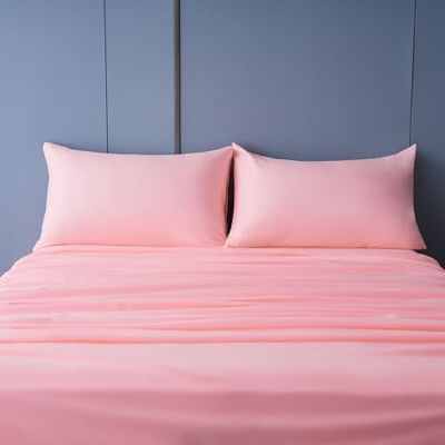 Best Season 4 Piece Bed Sheet Set (Full,Blush Pink) 1 Flat Sheet,1 Fitted Sheet and 2 Pillow Cases,100% Brushed Microfiber 1800 Luxury Bedding,Deep Pockets,Extra Soft & Fade Resistant Best Season 4 Piece Bed Sheet Set (Full,Blush Pink) 1 Flat Sheet,1 Fitted Sheet and 2 Pillow Cases,100% Brushed Microfiber 1800 Luxury Bedding,Deep Pockets,Extra Soft & Fade Resistant