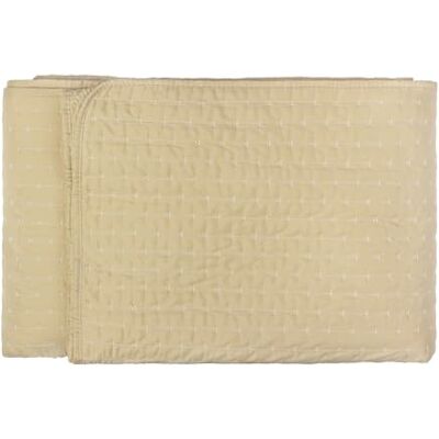 Paoletti Henley Bedspread – Luxury Cross Stitch Cotton Blend Quilted Throw (Champagne 235x235cm) Paoletti Henley Bedspread – Luxury Cross Stitch Cotton Blend Quilted Throw (Champagne 235x235cm)