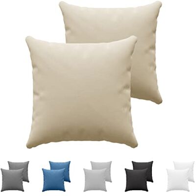 Dreamzie Pillowcases (Set Of 2) Beige For Pillows 65 x 65 cm 100% Cotton Jersey Cotton Pillowcase Pillow Cover For Bed Pillowcase Pillow -Pillow Protector Resistant and Hypoallergenic Dreamzie Pillowcases (Set Of 2) Beige For Pillows 65 x 65 cm 100% Cotton Jersey Cotton Pillowcase Pillow Cover For Bed Pillowcase Pillow -Pillow Protector Resistant and Hypoallergenic
