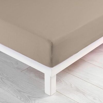 Douceur d'Intérieur , Fitted Sheet (140 x 190 cm) Jersy Sand, 100% Cotton Jersey Douceur d'Intérieur , Fitted Sheet (140 x 190 cm) Jersy Sand, 100% Cotton Jersey