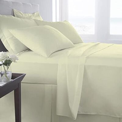 Kampala Hill Homespace Direct 400 Thread Count 100% Egyptian Combed Cotton Flat Sheets Cream Single Kampala Hill Homespace Direct 400 Thread Count 100% Egyptian Combed Cotton Flat Sheets Cream Single