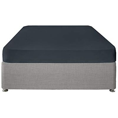 laqula Serene Navy Blue Fitted Sheet 32cm Deep Double Size Bedding (190 x 140 x 32cm) Soft Polycotton Elastic Corners Dark Blue Bedding Navy Blue Bed Sheets Washable Bedding & Linen in Blue laqula Serene Navy Blue Fitted Sheet 32cm Deep Double Size Bedding (190 x 140 x 32cm) Soft Polycotton Elastic Corners Dark Blue Bedding Navy Blue Bed Sheets Washable Bedding & Linen in Blue