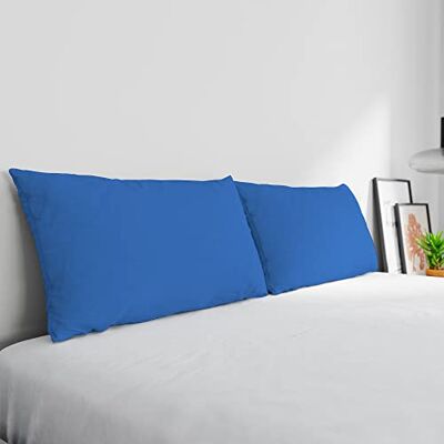Italian Bed Linen Max Color Pair of Pillowcases 100% Cotton, Made in Italy, Pillowcase Size 50 x 80 cm with Inner Flap, Plain Colour – Royal Blue Italian Bed Linen Max Color Pair of Pillowcases 100% Cotton, Made in Italy, Pillowcase Size 50 x 80 cm with Inner Flap, Plain Colour – Royal Blue