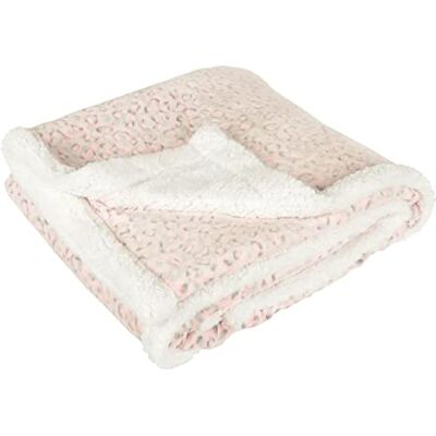 Hodge and Hodge Pink Leopard Sherpa Fleece Blanket Animal Print Double Layer Sherpa Throw 150x200cm Hodge and Hodge Pink Leopard Sherpa Fleece Blanket Animal Print Double Layer Sherpa Throw 150x200cm
