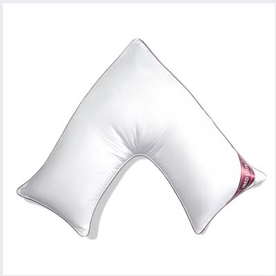 GC GAVENO CAVAILIA V Shape Pillow Soft & Supportive Orthopaedic Pillows with Microfiber Filling 36cm Deep Comfort Cushion for Back & Neck Support at Home and Hotel Pillow (75 x 40 cm), White GC GAVENO CAVAILIA V Shape Pillow Soft & Supportive Orthopaedic Pillows with Microfiber Filling 36cm Deep Comfort Cushion for Back & Neck Support at Home and Hotel Pillow (75 x 40 cm), White