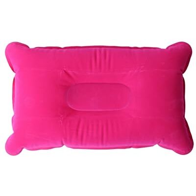 LifeChic Inflatable Travel Pillow, 38 x 24 cm, Fuchsia Comfort and Support for the Neck, Perfect for Travel and Relaxation, Airplane, Car, Train and Office, Easy to Inflate LifeChic Inflatable Travel Pillow, 38 x 24 cm, Fuchsia Comfort and Support for the Neck, Perfect for Travel and Relaxation, Airplane, Car, Train and Office, Easy to Inflate