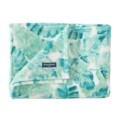 Tommy Bahama Throw Blanket, Plush Fleece Bedding, Tropical Home Decor for Bed or Couch (Weekend Green, 50" x 70") Tommy Bahama Throw Blanket, Plush Fleece Bedding, Tropical Home Decor for Bed or Couch (Weekend Green, 50" x 70")