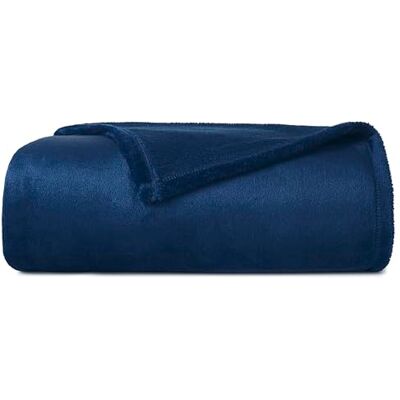 CASUAL LIVING 32586 Oversized Soft Luxurious Extra Long Flannel Fleece Travel Throw Blankets Warm Cozy for Home Travel Camping Picnics and Any Outdoor Activities, Twin/Twin XL, Blue CASUAL LIVING 32586 Oversized Soft Luxurious Extra Long Flannel Fleece Travel Throw Blankets Warm Cozy for Home Travel Camping Picnics and Any Outdoor Activities, Twin/Twin XL, Blue