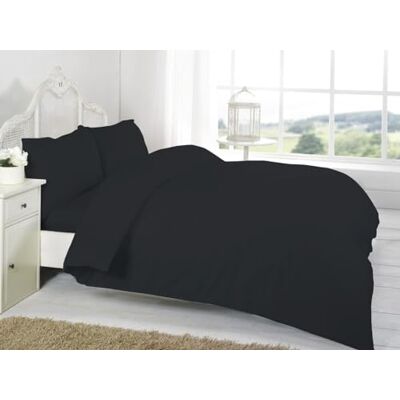 Kampala Hill 100% Egyptian Cotton Oxford Pillowcase Pair 200 Thread Count Black One Size Bedding Kampala Hill 100% Egyptian Cotton Oxford Pillowcase Pair 200 Thread Count Black One Size Bedding