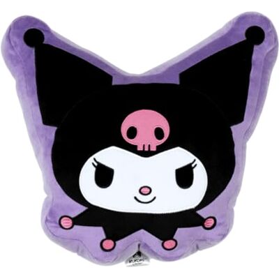 Franco Hello Kitty & Friends Bedding Super Soft Plush Decorative Pillow, Kuromi Franco Hello Kitty & Friends Bedding Super Soft Plush Decorative Pillow, Kuromi