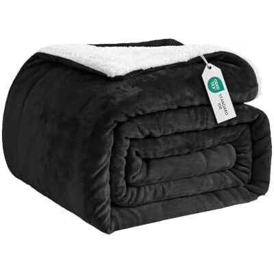 Good Nite Bed Throw Blanket 150x200cm Sherpa Flannel Fleece Fluffy Reversible & Wrinkle‑resistant, Works for Outdoor Activities, Sofa Leisure and Study‑Room Office Good Nite Bed Throw Blanket 150x200cm Sherpa Flannel Fleece Fluffy Reversible & Wrinkle‑resistant, Works for Outdoor Activities, Sofa Leisure and Study‑Room Office
