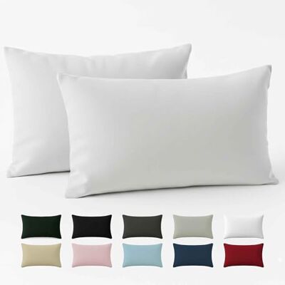 Dreamzie Pillow Cover 50 x 70 Reinforced Cotton (Pack of 2) – White – Tight Fabric 57 Threads/cm² – Pillowcase 50 x 70 – Oeko Tex Certification Dreamzie Pillow Cover 50 x 70 Reinforced Cotton (Pack of 2) – White – Tight Fabric 57 Threads/cm² – Pillowcase 50 x 70 – Oeko Tex Certification