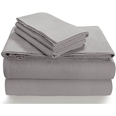 Tribeca Living SOLFL170SSQUSG Solid 5-Ounce Flannel Extra Deep Pocket Sheet Set Queen Silver Grey Tribeca Living SOLFL170SSQUSG Solid 5-Ounce Flannel Extra Deep Pocket Sheet Set Queen Silver Grey
