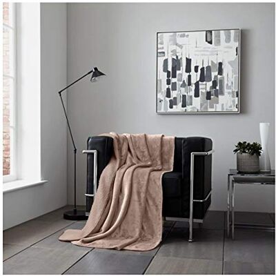 GC GAVENO CAVAILIA GAVENO CAVAILIA Flannel Sherpa Fleece Blankets Soft Teddy Fluffy Snuggle Warm & Cosy Sofa Bed Settee Plush Faux Throw, Polyester, Mink, 150X200,543008 GC GAVENO CAVAILIA GAVENO CAVAILIA Flannel Sherpa Fleece Blankets Soft Teddy Fluffy Snuggle Warm & Cosy Sofa Bed Settee Plush Faux Throw, Polyester, Mink, 150X200,543008