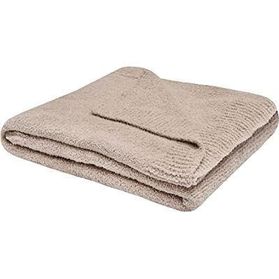 Sleepdown Boucle Chenille Throw Soft Touch Fluffy Fleece Over Sofa Bed Couch Warm Cosy Luxury Blanket Bedspread Natural 130cm x 150cm Sleepdown Boucle Chenille Throw Soft Touch Fluffy Fleece Over Sofa Bed Couch Warm Cosy Luxury Blanket Bedspread Natural 130cm x 150cm
