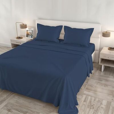 Italian Bed Linen Satin Cloe Maxi Bed Set, 100% Cotton, Made in Italy – Sheet Set, 2 Pillowcases with Frill, Top Sheet 260 x 300 cm, Fitted Sheet 180 x 200 cm – AVIO Italian Bed Linen Satin Cloe Maxi Bed Set, 100% Cotton, Made in Italy – Sheet Set, 2 Pillowcases with Frill, Top Sheet 260 x 300 cm, Fitted Sheet 180 x 200 cm – AVIO