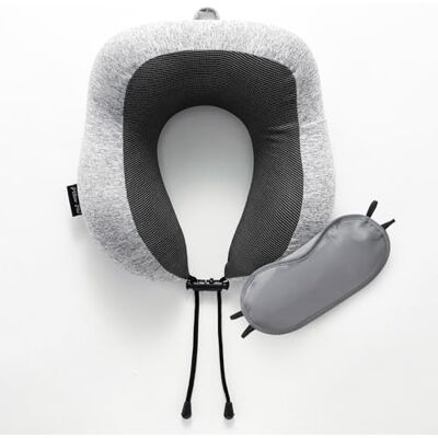 GC GAVENO CAVAILIA Travel Pillow For Neck Support Memory Foam Neck Pillow with Removable Cover Adjustable Airplane Pillow Neck Cushion With Eye Mask for Sleeping on Airplane, Car, Train, Bus GC GAVENO CAVAILIA Travel Pillow For Neck Support Memory Foam Neck Pillow with Removable Cover Adjustable Airplane Pillow Neck Cushion With Eye Mask for Sleeping on Airplane, Car, Train, Bus