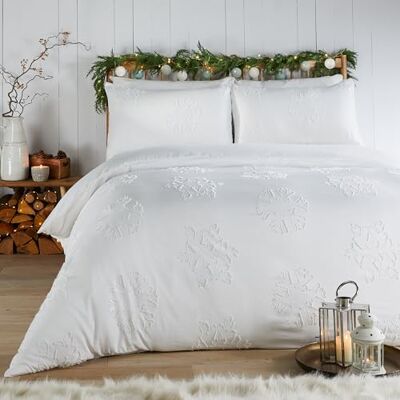 furn. Duvet Day Snow Crystal Duvet Cover Set (White Single) furn. Duvet Day Snow Crystal Duvet Cover Set (White Single)
