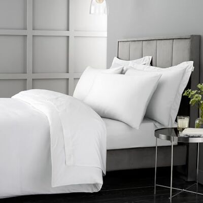 Bianca 400 Thread Count Cotton Sateen Duvet Set - Duvet Set Bianca 400 Thread Count Cotton Sateen Duvet Set - Duvet Set
