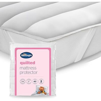 Silentnight Quilted Mattress Protector Premium Luxury Soft Cosy Mattress Cover Protector Pad with Extra Deep Fit Elasticated Straps Hypoallergenic, Super Soft and Machine Washable Small Double Silentnight Quilted Mattress Protector Premium Luxury Soft Cosy Mattress Cover Protector Pad with Extra Deep Fit Elasticated Straps Hypoallergenic, Super Soft and Machine Washable Small Double