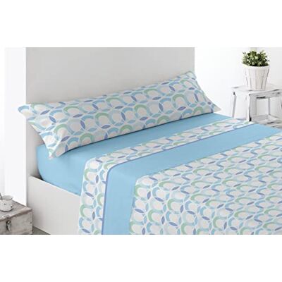 Miracle Home . Acari Pyrenees Thermal Sheet Set (3 Pieces), Adjustable Fitted Sheet, Top Sheet and Pillowcase. Maximum Warmth, Premium Softness and Blue Fit, 135 x 200 cm Bed 135 cm Miracle Home . Acari Pyrenees Thermal Sheet Set (3 Pieces), Adjustable Fitted Sheet, Top Sheet and Pillowcase. Maximum Warmth, Premium Softness and Blue Fit, 135 x 200 cm Bed 135 cm