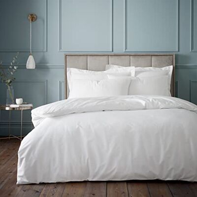 Bianca Fine Linens Bedding 180 Thread Count Egyptian Cotton Single Duvet Cover Set with Pillowcase White Bianca Fine Linens Bedding 180 Thread Count Egyptian Cotton Single Duvet Cover Set with Pillowcase White