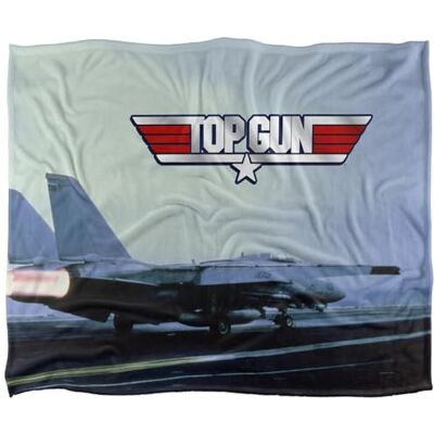 Top Gun Take Off Silky Touch Super Soft Throw Blanket 152 X 127 cm, White Top Gun Take Off Silky Touch Super Soft Throw Blanket 152 X 127 cm, White