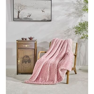 Miracle Home . Fleece Blanket Reversible Microfiber Pearl Flannel Velvet and Sherpa 280GSM-180GSM, Soft, Warm and Lightweight, Machine Washable, 130 X 160 Pink Miracle Home . Fleece Blanket Reversible Microfiber Pearl Flannel Velvet and Sherpa 280GSM-180GSM, Soft, Warm and Lightweight, Machine Washable, 130 X 160 Pink