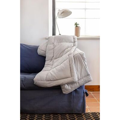 Toison d’or Toison d'or Lazy Peach Skin Microfibre Bedspread, 160 x 240 cm, Pebble Toison d’or Toison d'or Lazy Peach Skin Microfibre Bedspread, 160 x 240 cm, Pebble
