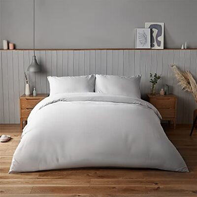 Silentnight Supersoft Collection White Duvet Cover Set - Double Silentnight Supersoft Collection White Duvet Cover Set - Double