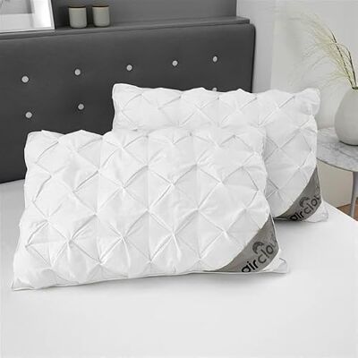 GC GAVENO CAVAILIA Bed Pillows 2 Pack Hotel Quality Neck & Shoulder Support Anti Bacterial Breathable Microfiber Side Sleeper Pillow Standard Size Firm Pillows (48x74 cm) GC GAVENO CAVAILIA Bed Pillows 2 Pack Hotel Quality Neck & Shoulder Support Anti Bacterial Breathable Microfiber Side Sleeper Pillow Standard Size Firm Pillows (48x74 cm)
