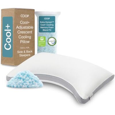 Coop Home Goods Eden Plus Crescent Pillow Queen Coop Home Goods Eden Plus Crescent Pillow Queen