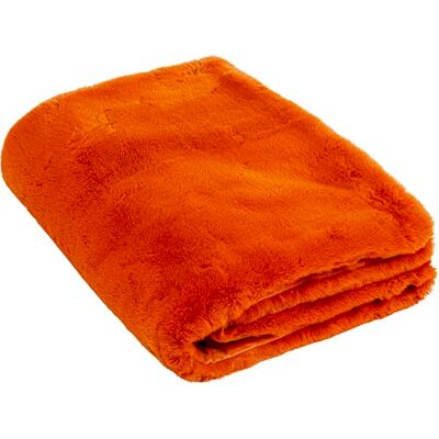 KARE Design Blanket Mika Orange Cuddly Blanket Large Living Room Bedroom 150 x 200 cm KARE Design Blanket Mika Orange Cuddly Blanket Large Living Room Bedroom 150 x 200 cm