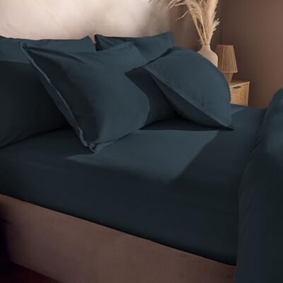 Silentnight Cotton Rich Bed Linen (Indigo, Double, Fitted Sheet) Silentnight Cotton Rich Bed Linen (Indigo, Double, Fitted Sheet)
