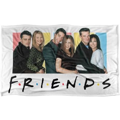 LOGOVISION Friends It's All About Friends Super Soft Snuggle Blanket with Silky Touch 91 x 147 cm LOGOVISION Friends It's All About Friends Super Soft Snuggle Blanket with Silky Touch 91 x 147 cm