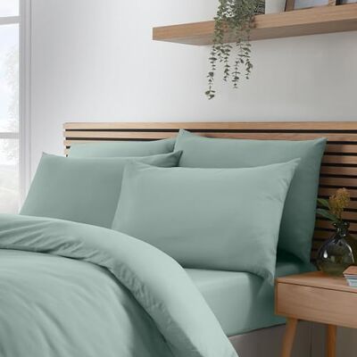 Catherine Lansfield So Soft Non-Iron Standard Pillowcase 4 Pack Green Catherine Lansfield So Soft Non-Iron Standard Pillowcase 4 Pack Green