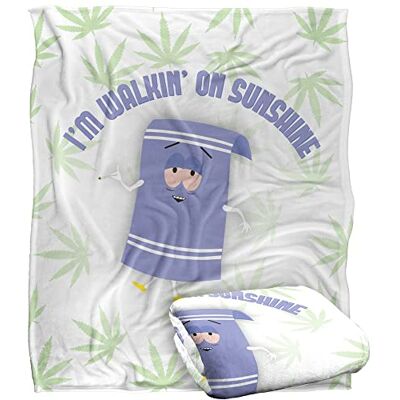 LOGOVISION South Park Towlie Dirty Stoned Silky Touch Super Soft Throw Blanket 152 X 127 cm, White LOGOVISION South Park Towlie Dirty Stoned Silky Touch Super Soft Throw Blanket 152 X 127 cm, White
