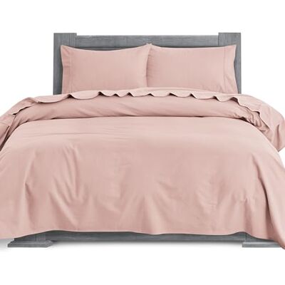 Elegant Comfort Soft 4-Piece 100% Turkish Cotton Flannel Sheet Set Premium Quality, Deep Pocket Fitted Sheet, Ultra Soft, Cozy Warm Flannel Sheets Queen, Dusty Rose Elegant Comfort Soft 4-Piece 100% Turkish Cotton Flannel Sheet Set Premium Quality, Deep Pocket Fitted Sheet, Ultra Soft, Cozy Warm Flannel Sheets Queen, Dusty Rose