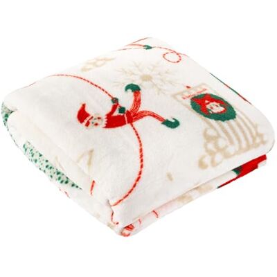 furn. Duvet Day Elfie Throw – Festive Christmas Elf Fleece Blanket for Bed or Sofa (Cream/Mint 130x150cm) furn. Duvet Day Elfie Throw – Festive Christmas Elf Fleece Blanket for Bed or Sofa (Cream/Mint 130x150cm)