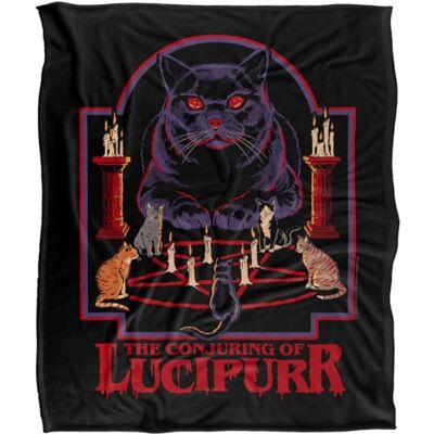 Steven Rhodes Lucipurr Silky Touch Super Soft Throw Blanket 152 X 127 Cm Steven Rhodes Lucipurr Silky Touch Super Soft Throw Blanket 152 X 127 Cm