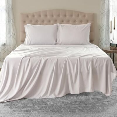 Northwest Essentials Bedding Set, Microfiber, Optical White, Queen Northwest Essentials Bedding Set, Microfiber, Optical White, Queen