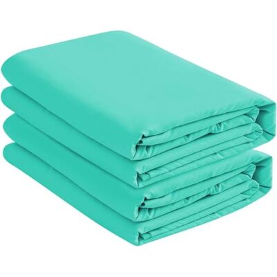 DESTINY CRESCENT BEDDING Micro Fiber 2 Twin XL Aqua Blue Fitted Bed Sheets (2-Pack) Soft and Comfy Twin Extra Long, 15" Deep Pocket, 39" x 80" Great for Dorm Room, Hospital and Split King Dual Adjustable Beds (Aqua Blue) DESTINY CRESCENT BEDDING Micro Fiber 2 Twin XL Aqua Blue Fitted Bed Sheets (2-Pack) Soft and Comfy Twin Extra Long, 15" Deep Pocket, 39" x 80" Great for Dorm Room, Hospital and Split King Dual Adjustable Beds (Aqua Blue)