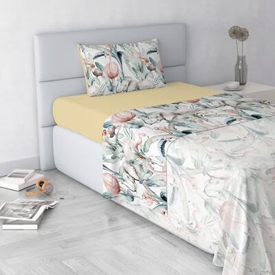 Italian Bed Linen Danny Fashion Bed Sheet Set, Made in Italy, Soft Microfibre Bed Set, Fitted Sheet, Top Sheet 180 x 270 cm and Pillowcase with Inner Flap, Queen Size Italian Bed Linen Danny Fashion Bed Sheet Set, Made in Italy, Soft Microfibre Bed Set, Fitted Sheet, Top Sheet 180 x 270 cm and Pillowcase with Inner Flap, Queen Size