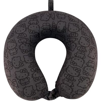 Ful Hello Kitty Neck Pillow, All Over Print Memory Foam Travel Accessories for Airplane, Car and Office, Comfortable and Breathable, Black Ful Hello Kitty Neck Pillow, All Over Print Memory Foam Travel Accessories for Airplane, Car and Office, Comfortable and Breathable, Black