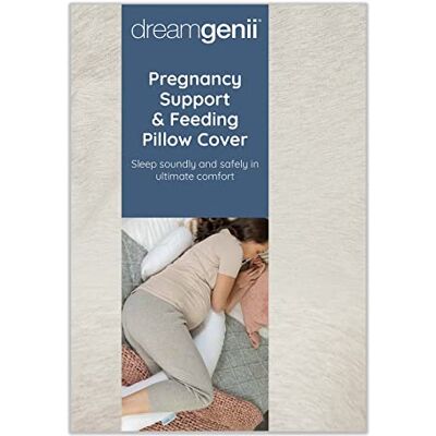 DreamGenii Pregnancy Support and Feeding Pillow Spare Cover Beige Marl Cotton Jersey (DG-TR2168-12) DreamGenii Pregnancy Support and Feeding Pillow Spare Cover Beige Marl Cotton Jersey (DG-TR2168-12)