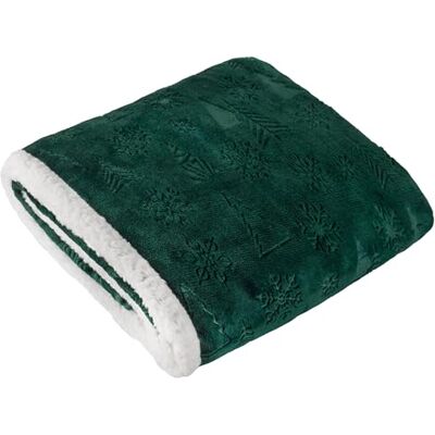 furn. Festive Time Throw – Winter Embossed Soft Sherpa Fleece Decorative Christmas Blanket (Emerald 140x180cm) furn. Festive Time Throw – Winter Embossed Soft Sherpa Fleece Decorative Christmas Blanket (Emerald 140x180cm)